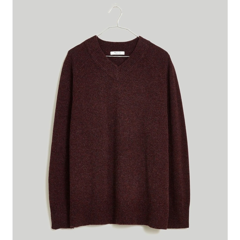 Madewell (Re)generative Wool V-Neck Sweater NWT
